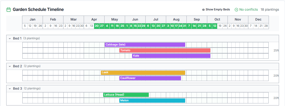 Pro tips infographic showing timing, succession, and space optimization strategies